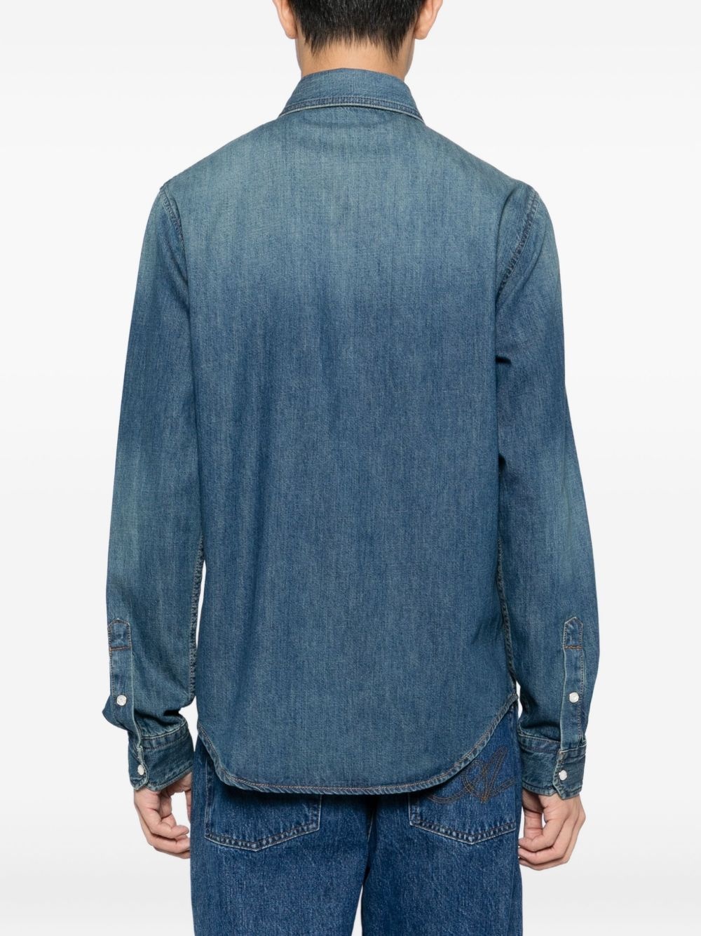 embroidered-logo shirt - 4
