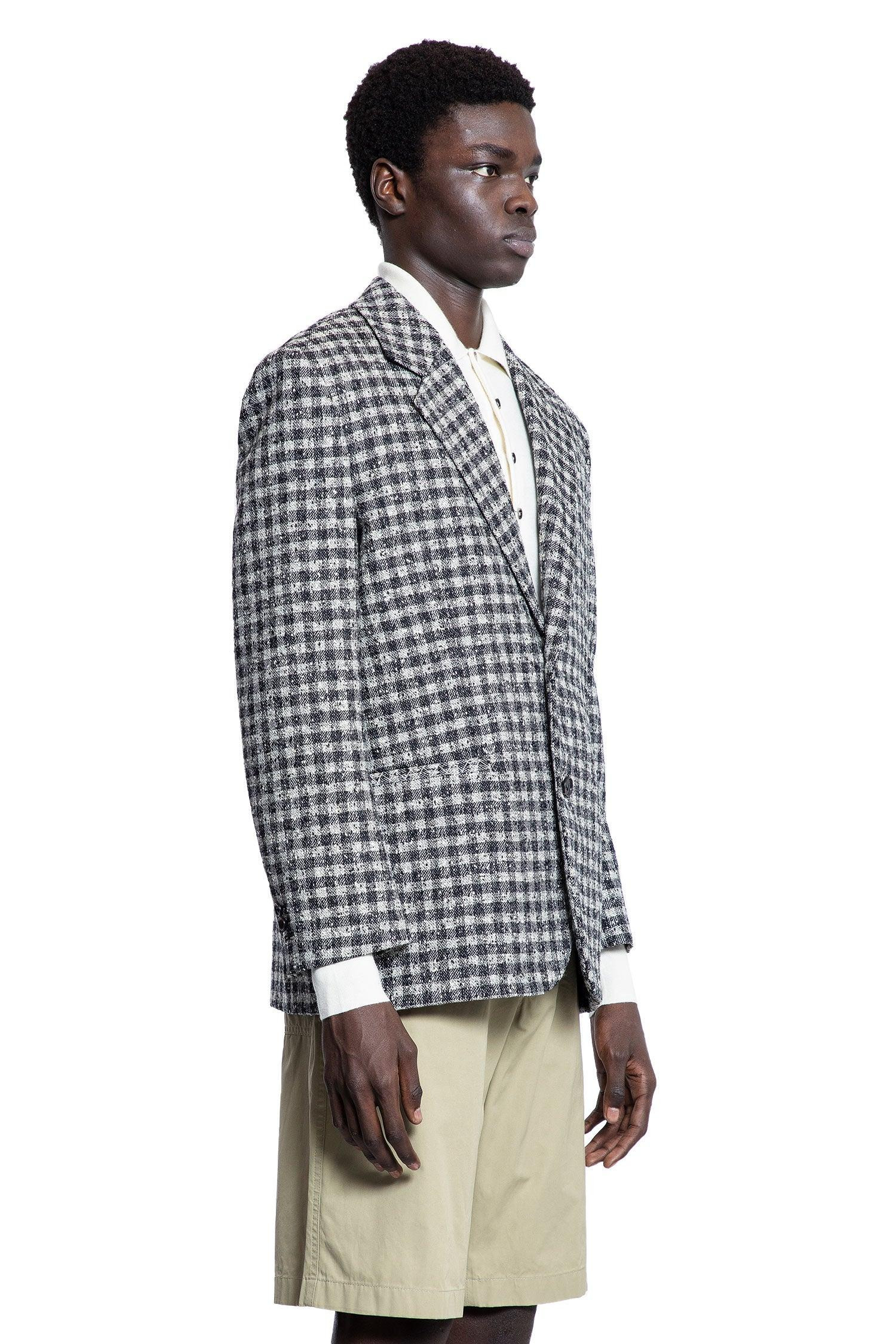 Boucle-Gingham-Wool-Blazer - 2