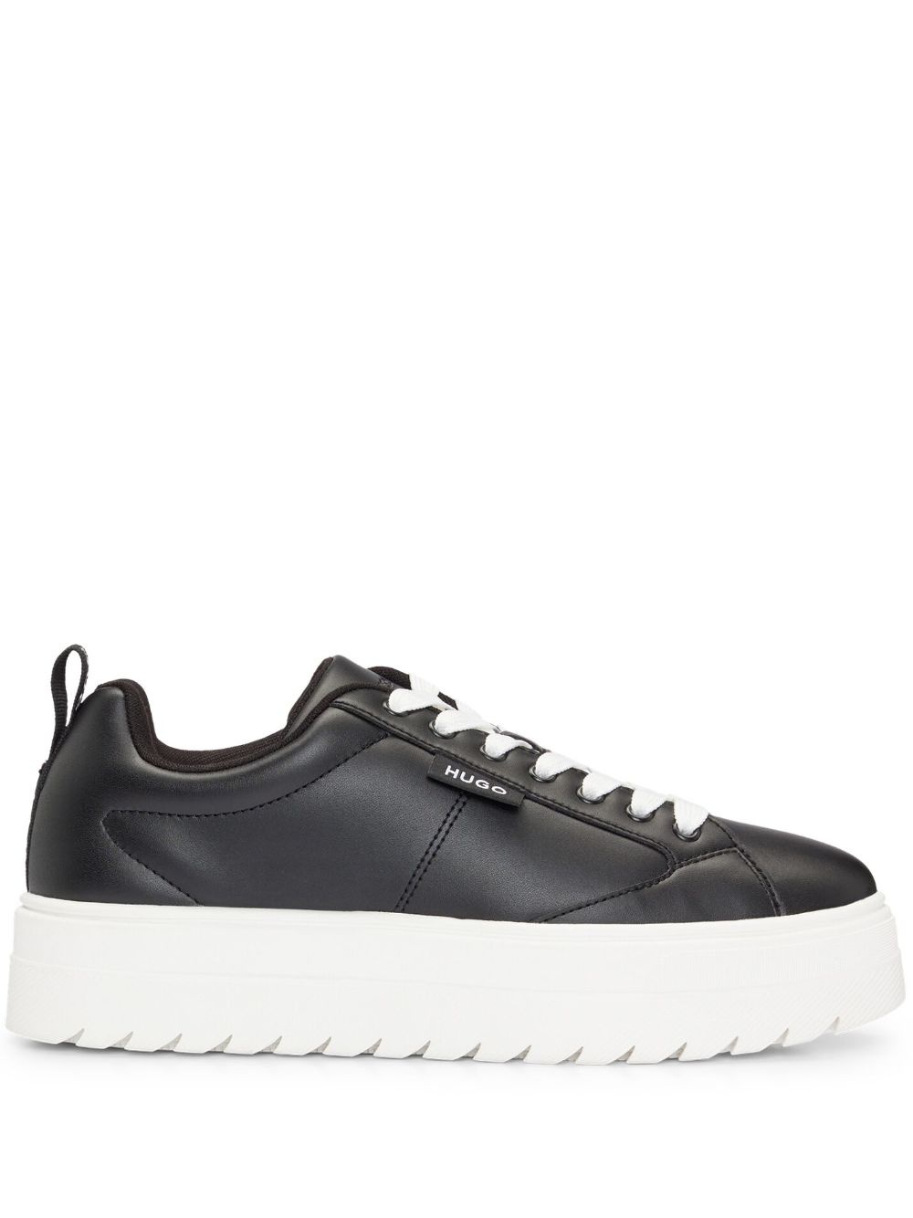 logo-patch platform sneakers - 1