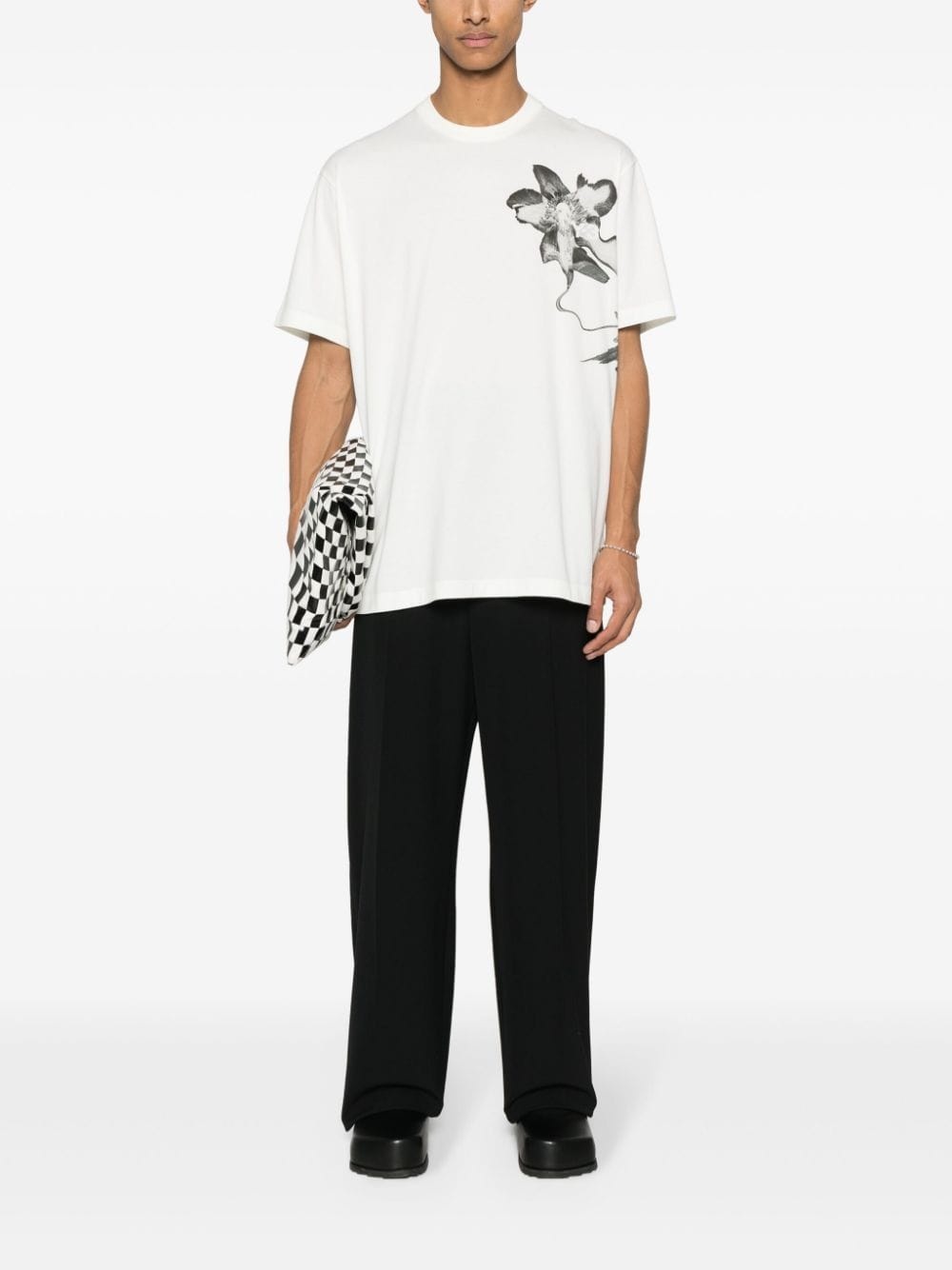 x Adidas floral-print T-shirt - 3