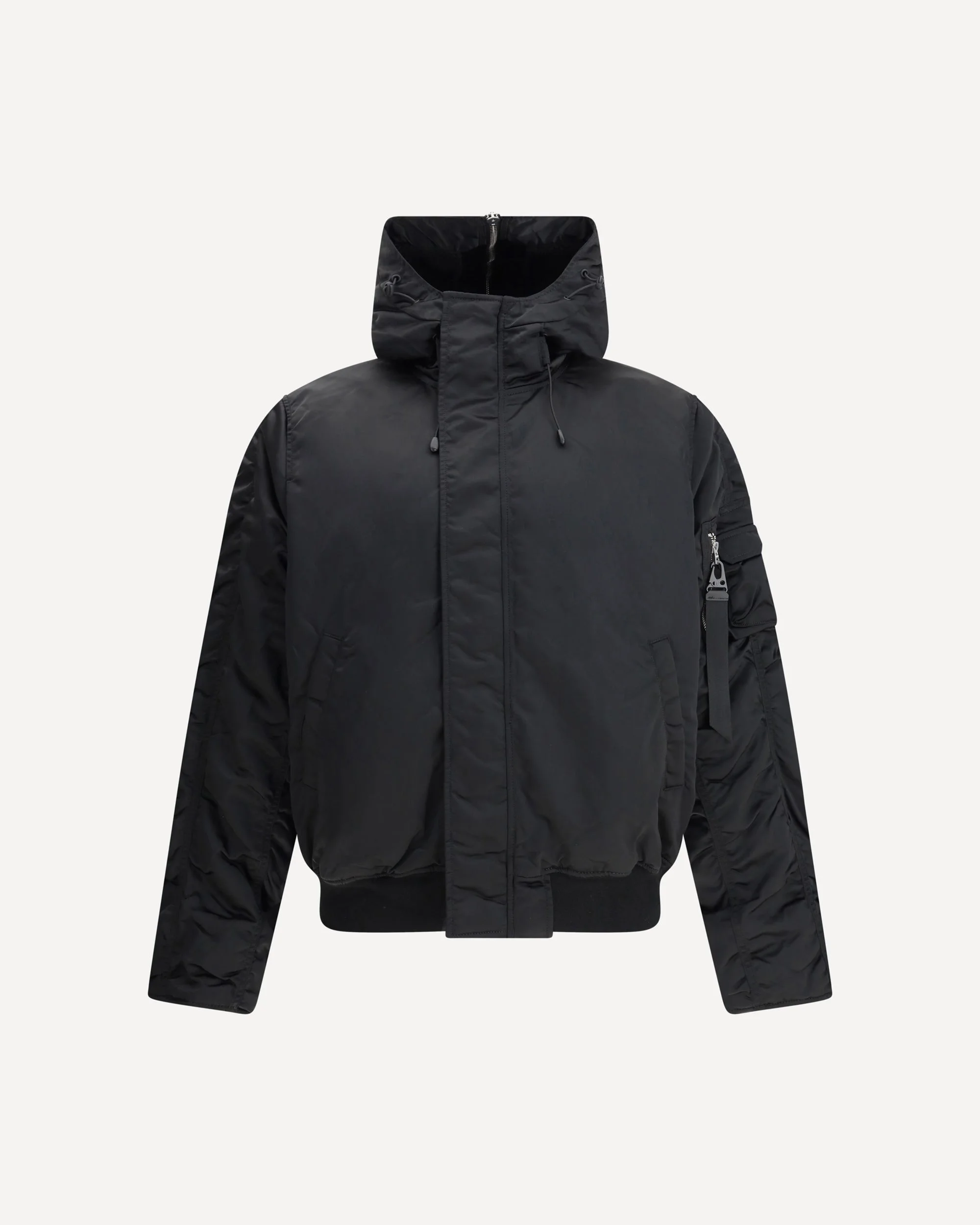 Hooded Bomber Jacket - 1