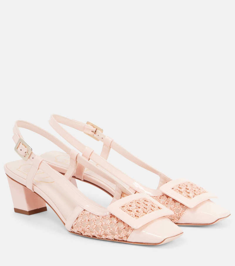 Belle Vivier 45 crochet slingback pumps 1
