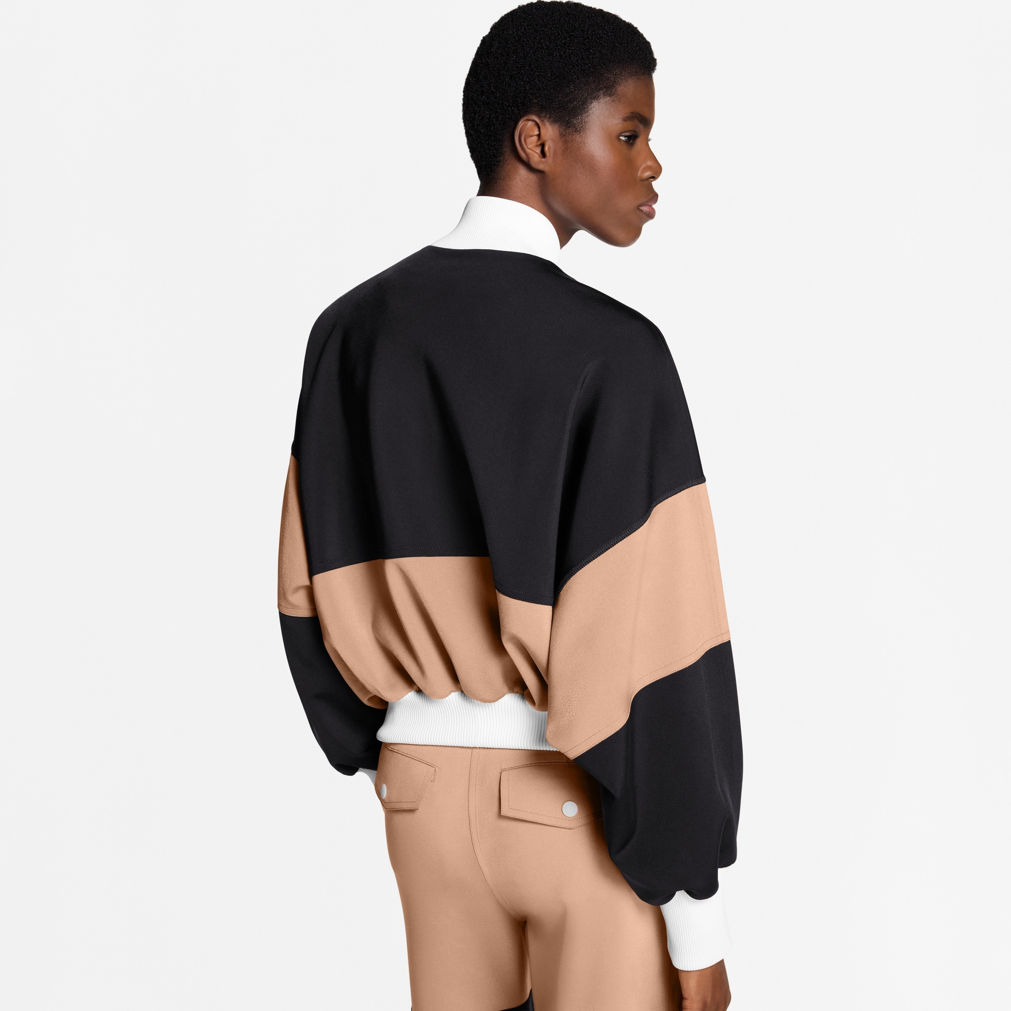 Color-Blocked Bomber Jacket - 7