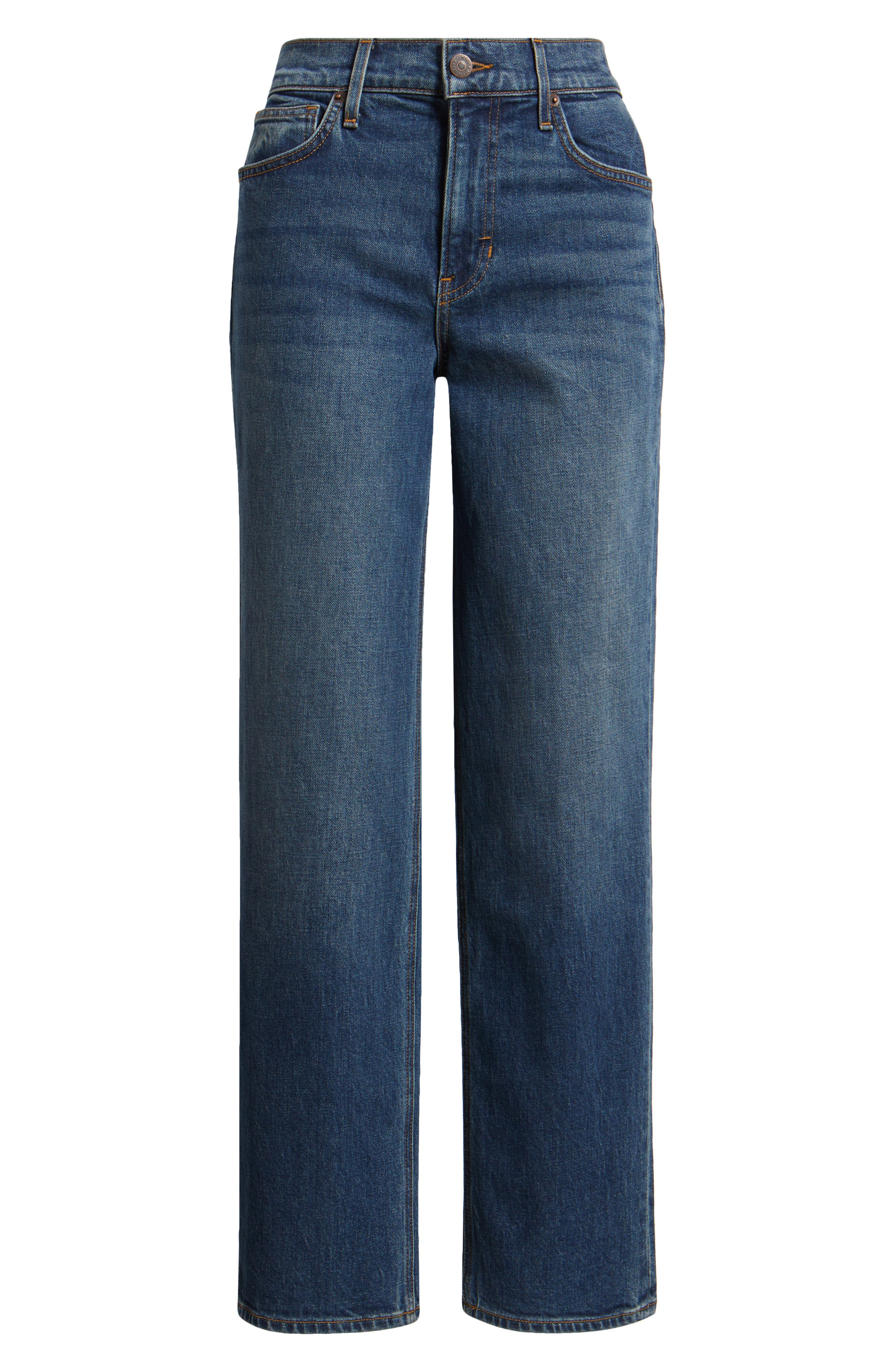Veronica Beard Leah Straight Leg Jeans in Equinox Blue at Nordstrom - 5