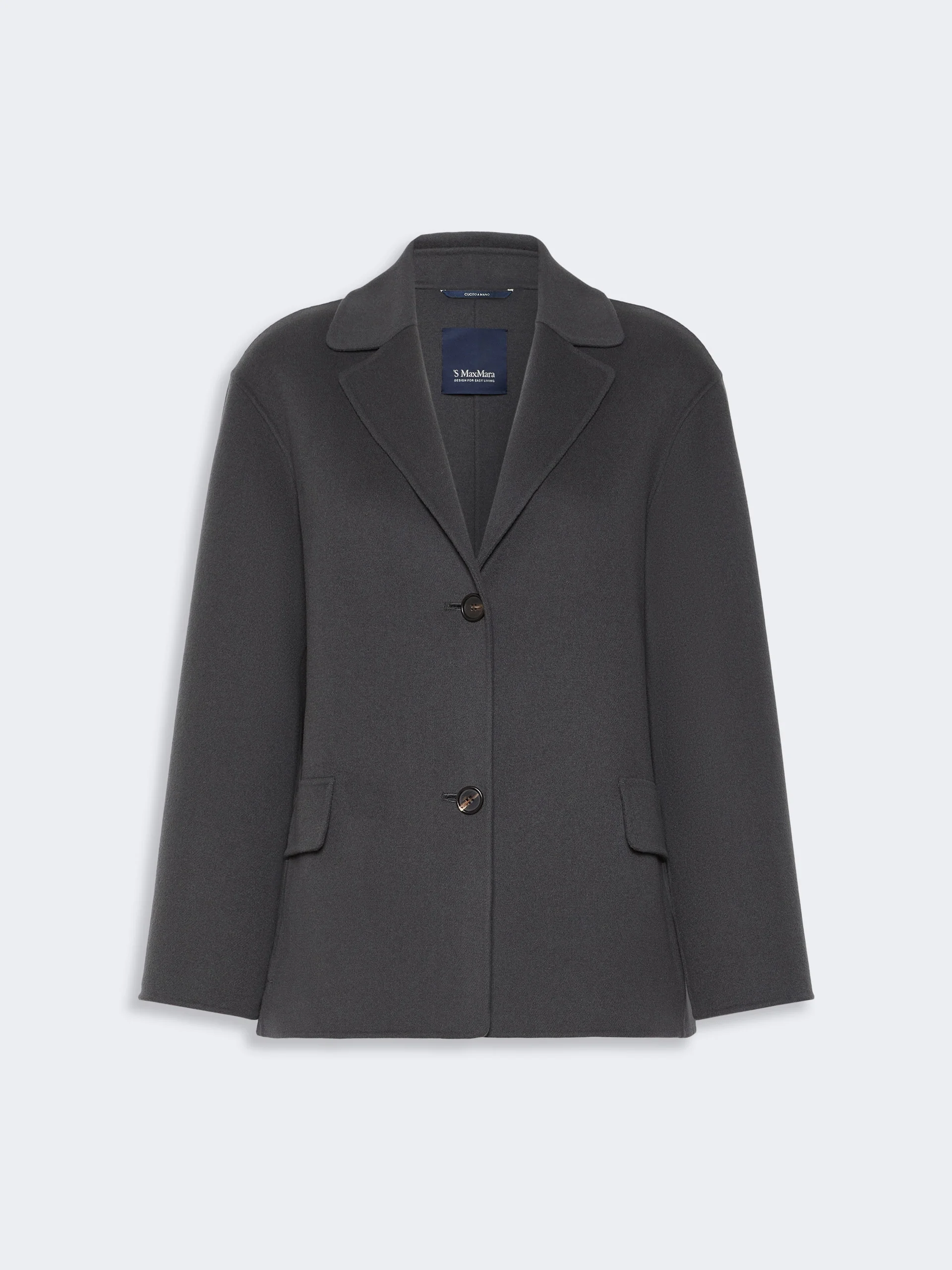 ELFI Wool drap jacket - DARK GREY - 1