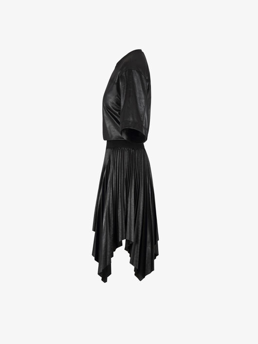GIVENCHY PLEATED VARNISHED DRESS - 4