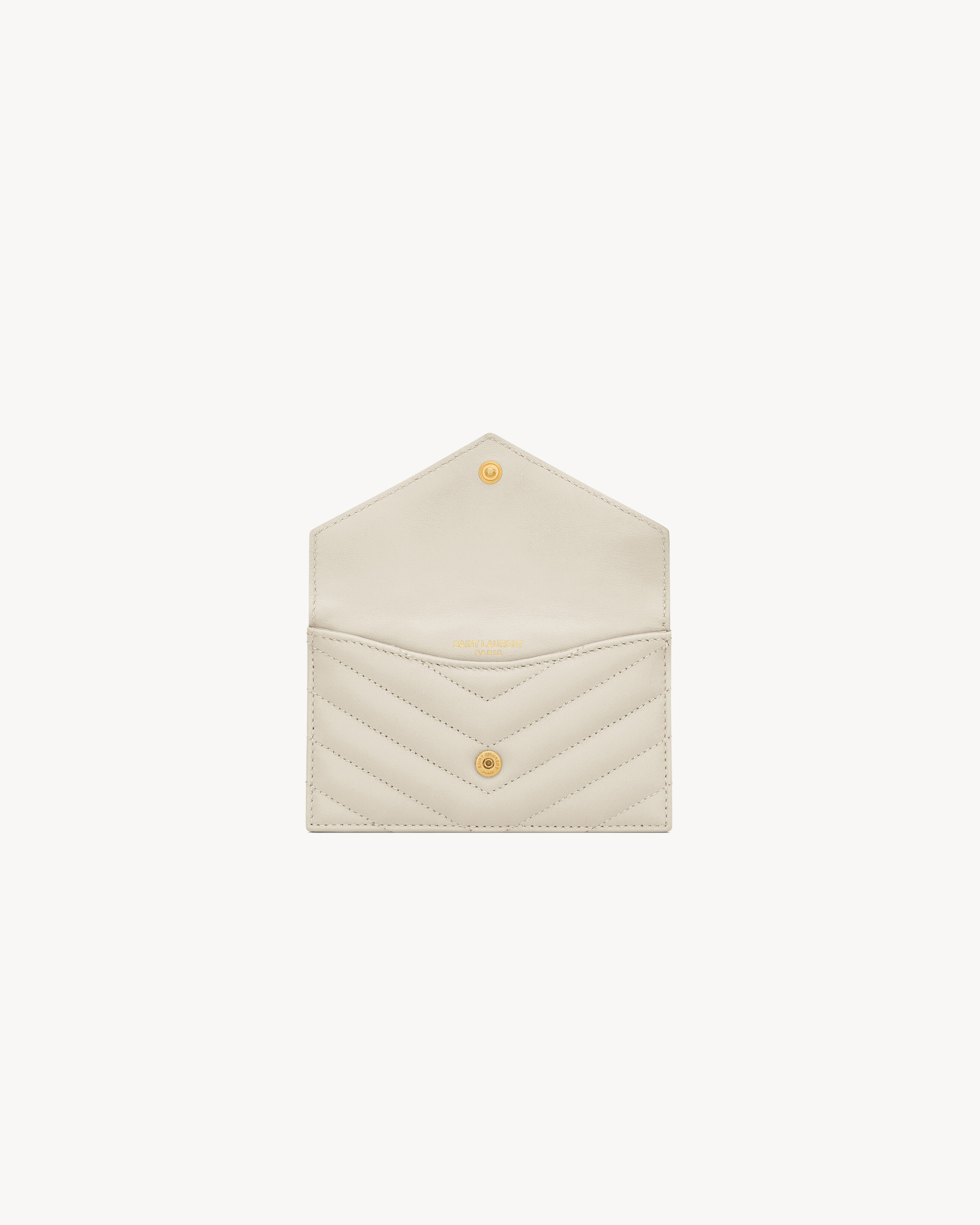 CASSANDRE MATELASSÉ FRAGMENTS FLAP CARD CASE IN LAMBSKIN - 4