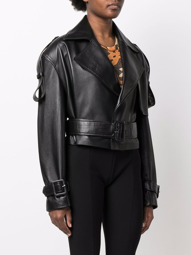Hana cropped biker jacket 3
