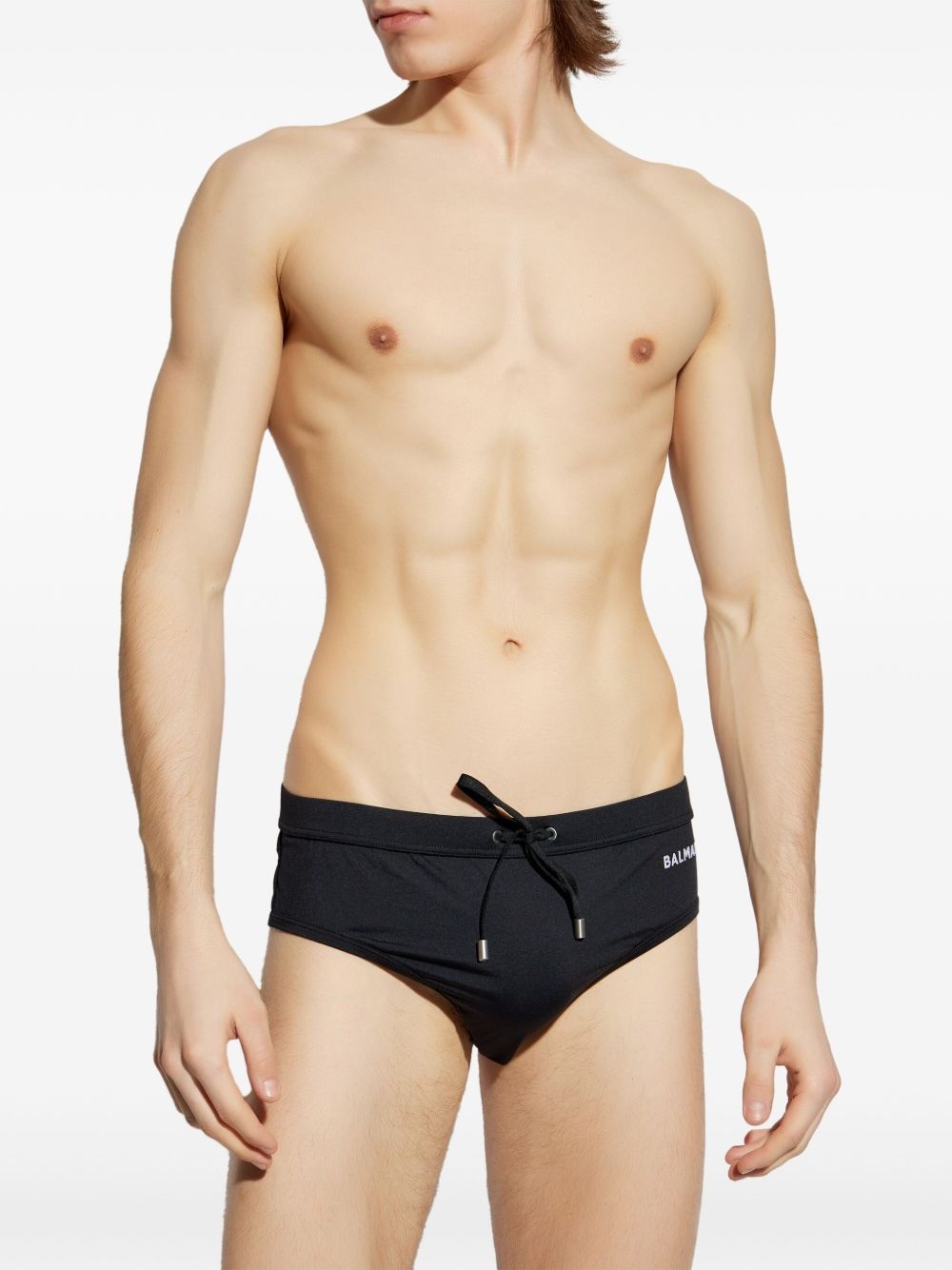 logo-embroidered swim briefs - 2