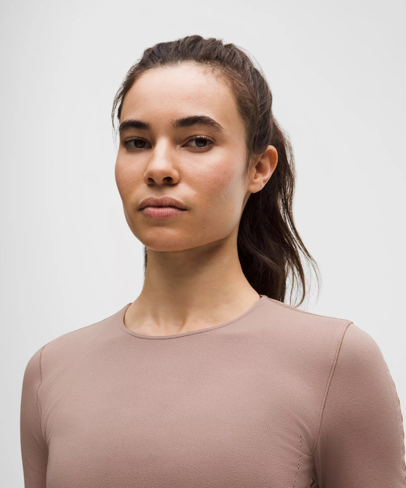 RevealKnit Eyelet Crewneck Long-Sleeve Shirt 4