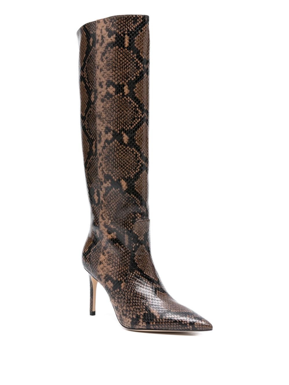 80mm calf-leather stiletto boots - 2