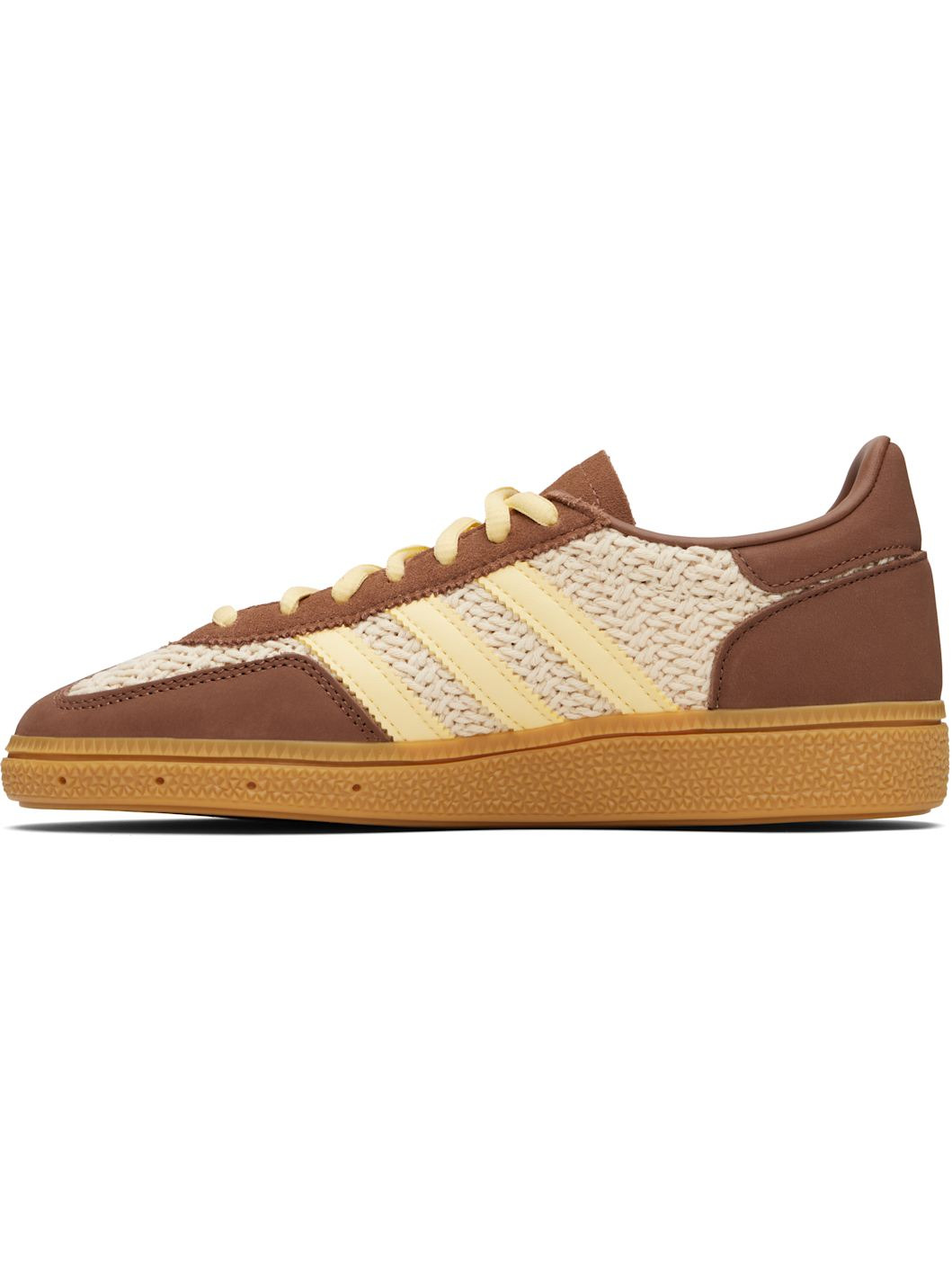 Beige & Brown Handball Spezial Sneakers - 3
