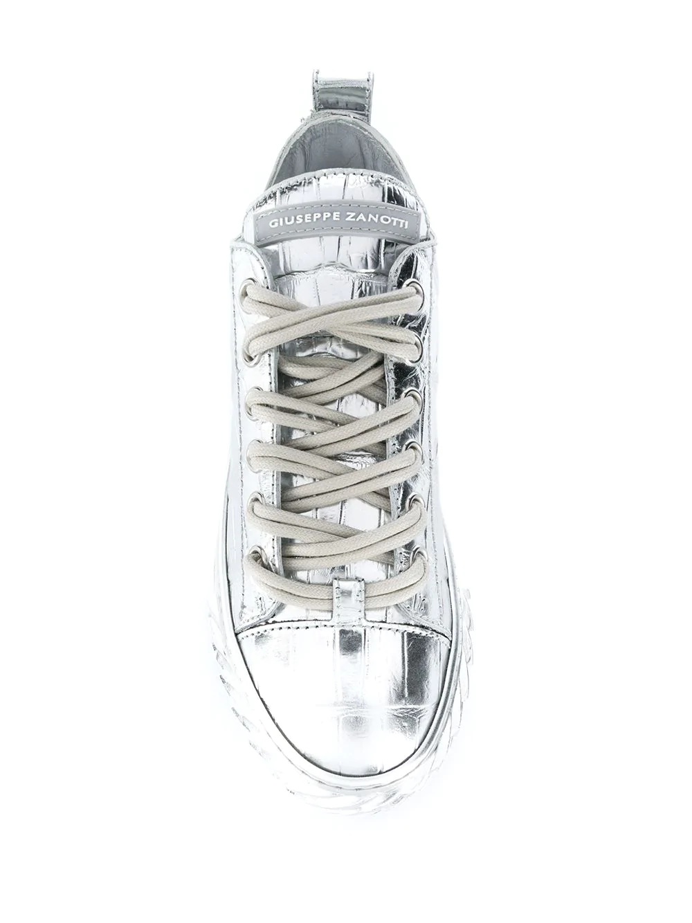 Blabber metallic low-top sneakers - 4