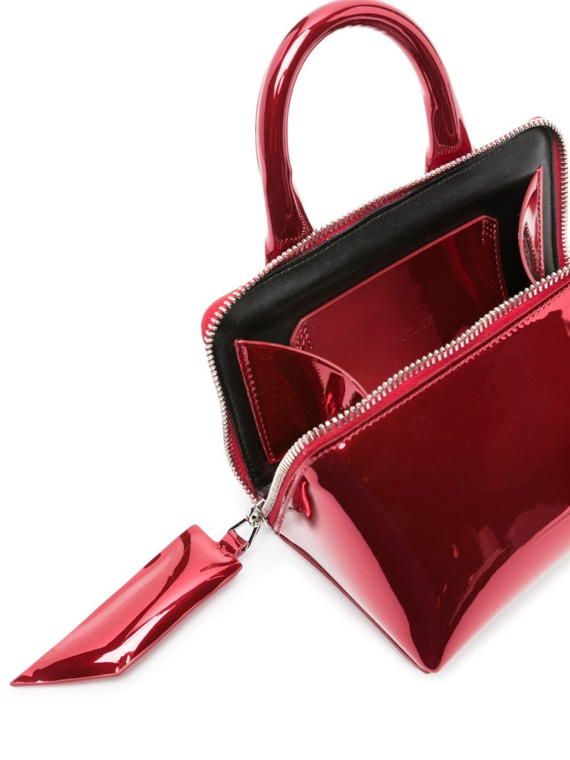 Friday laminated leather shoulder bag 5