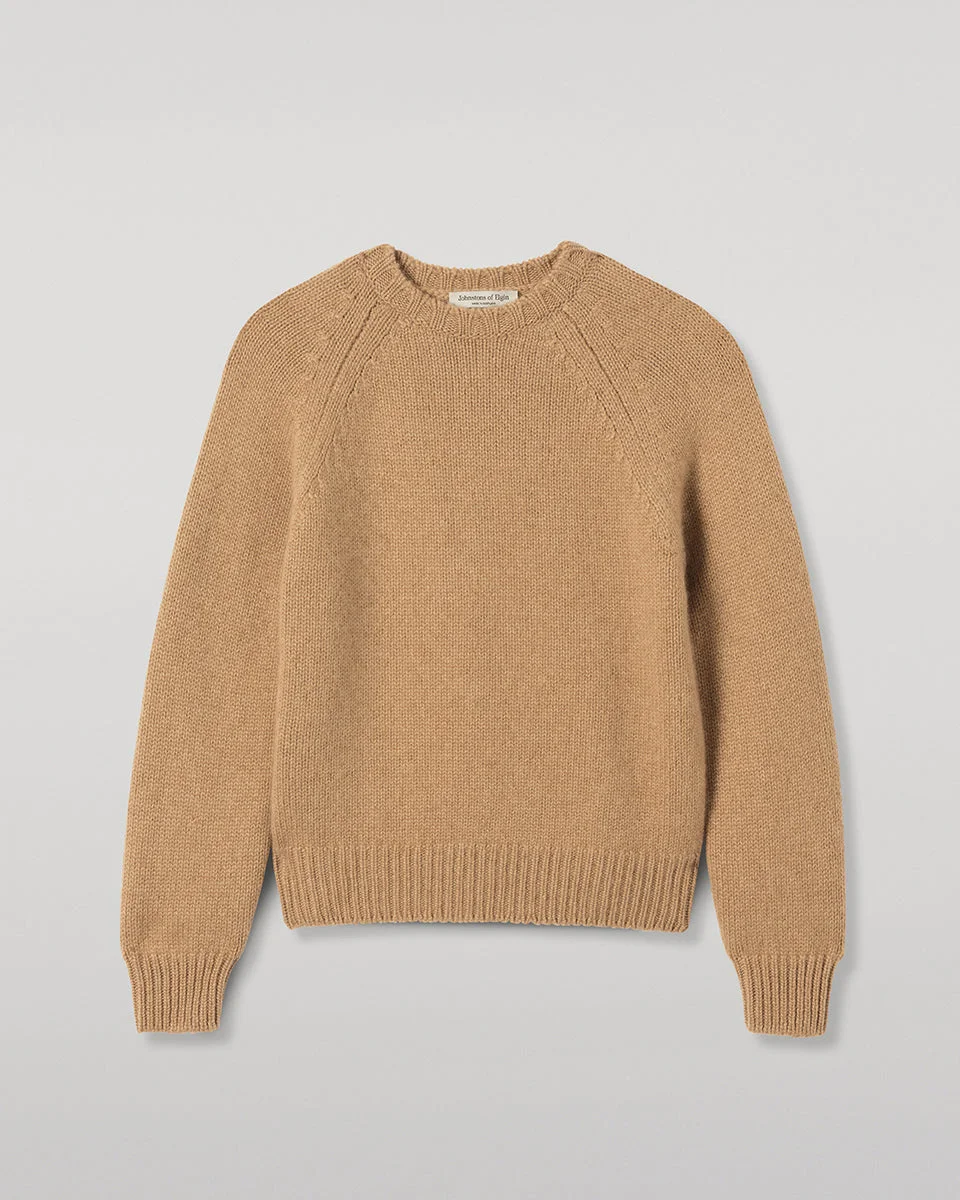Bay Camel Marl Cashmere & Cotton Jumper - 1