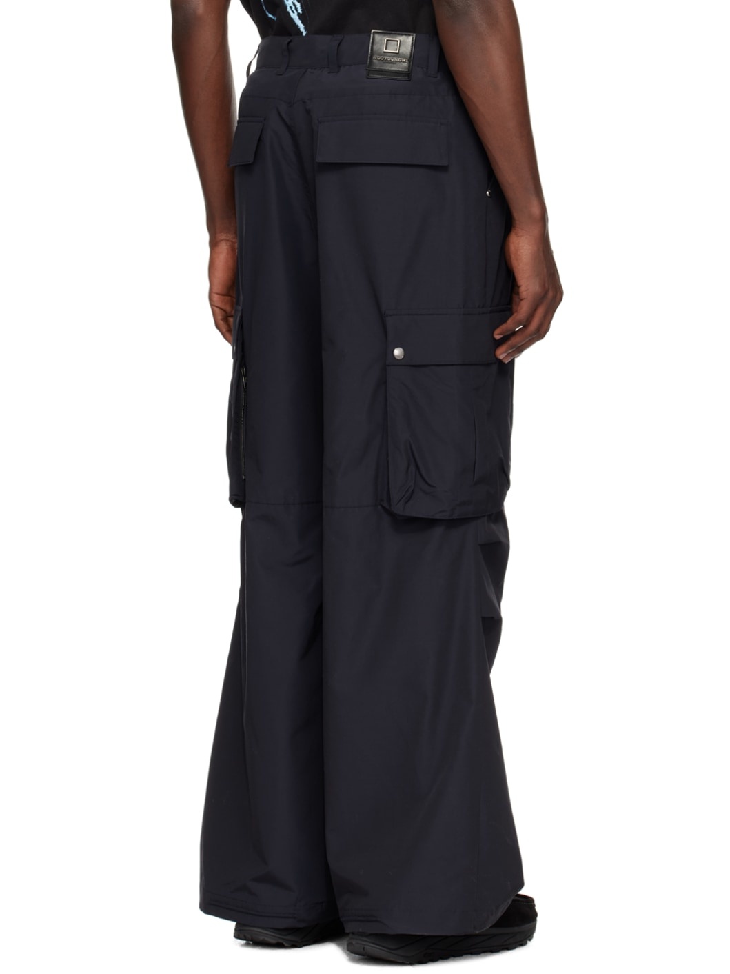 Navy Tucked Trousers - 3