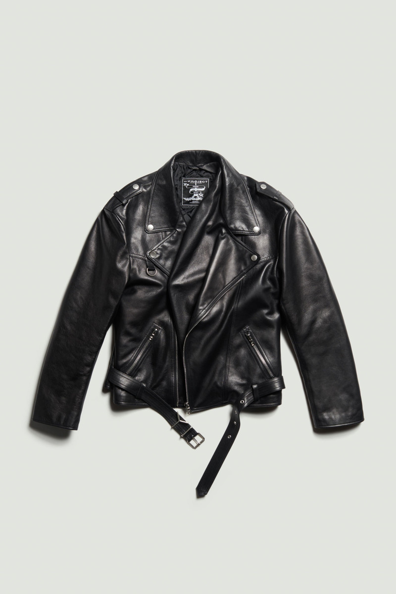 Twisted Lapel Biker Jacket 1