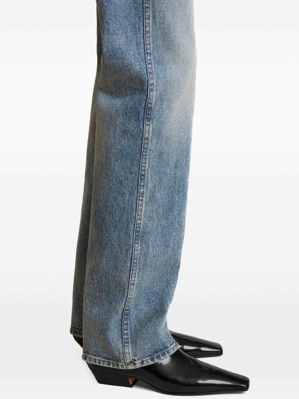 high-rise straight-leg jeans - 5
