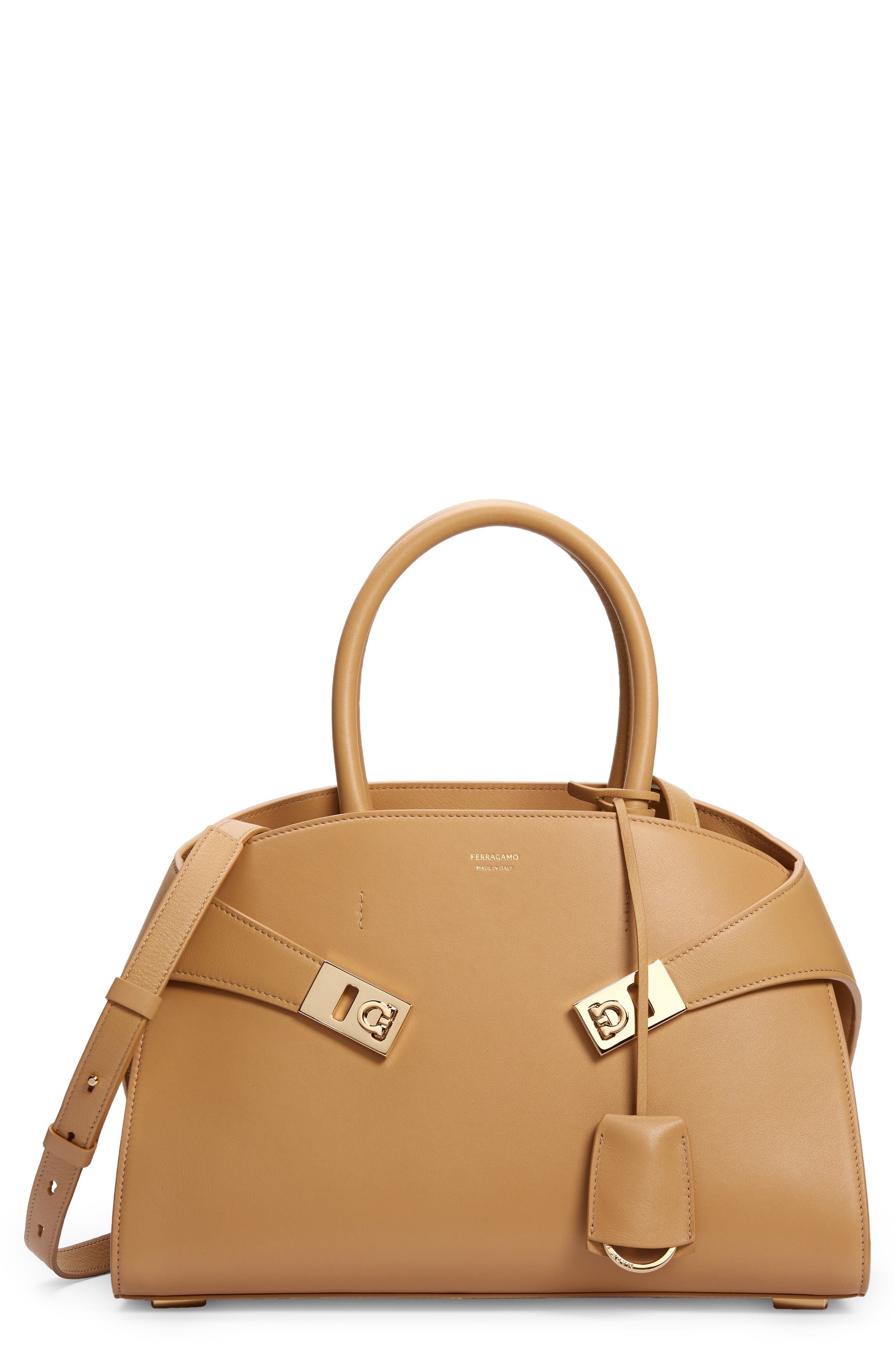 Hug Small Leather Top-Handle Bag - 1