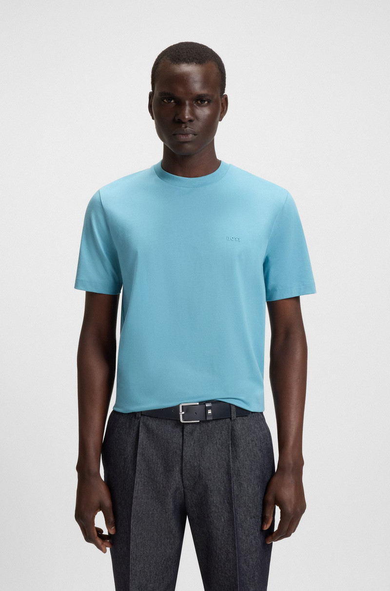 BOSS ITALIAN-LEATHER BELT WITH SIGNATURE-STRIPE KEEPER outlook