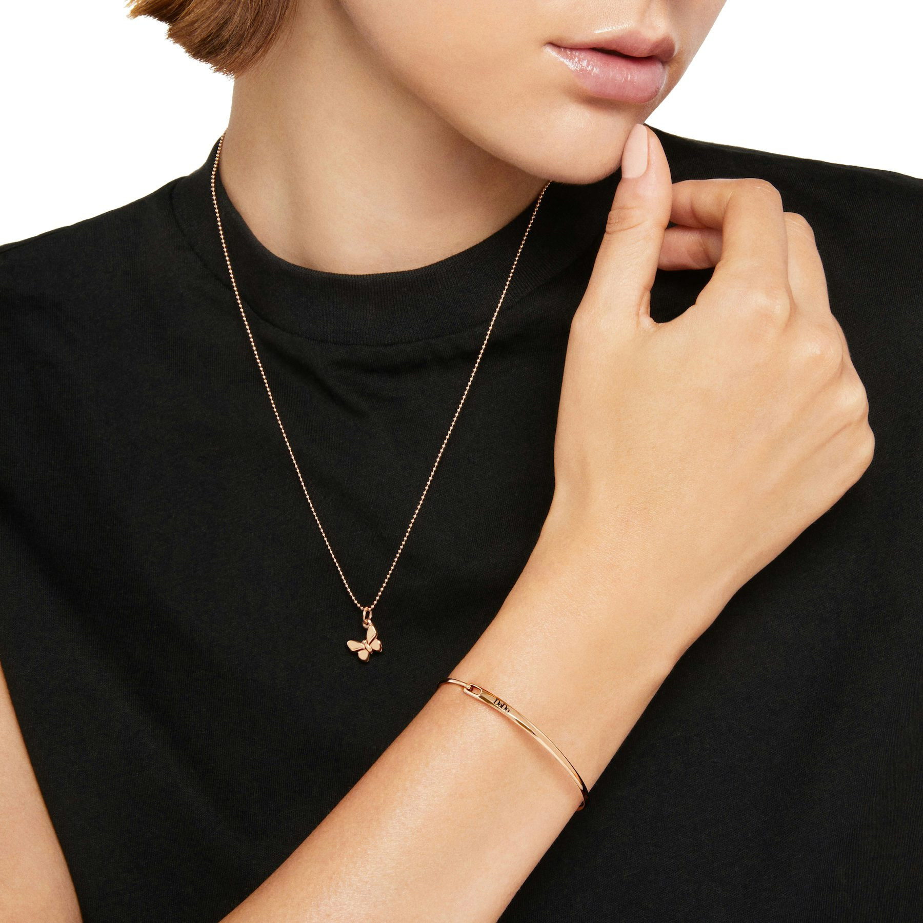 ROSE GOLD ESSENTIALS BANGLE BRACELET - 5