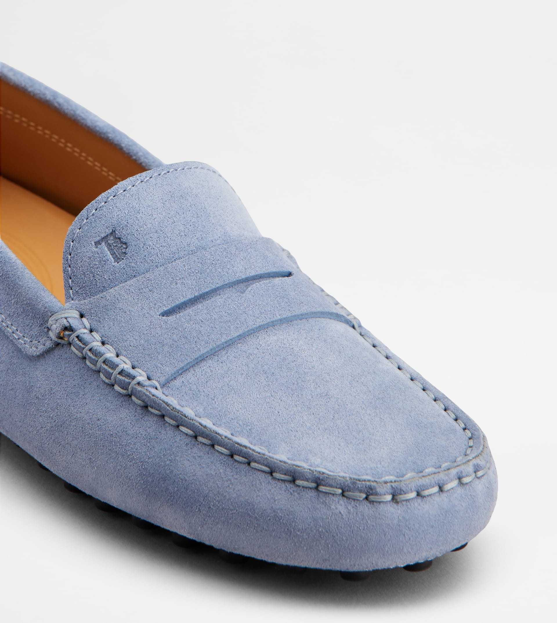 GOMMINO DRIVING SHOES IN SUEDE - LIGHT BLUE - 6
