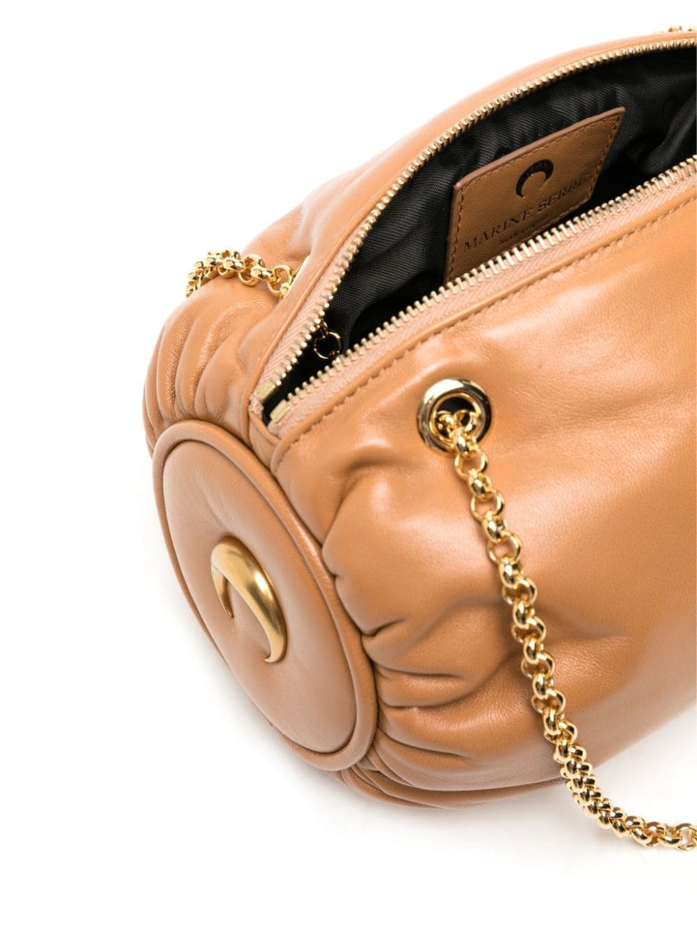 Pillow leather shoulder bag - 5