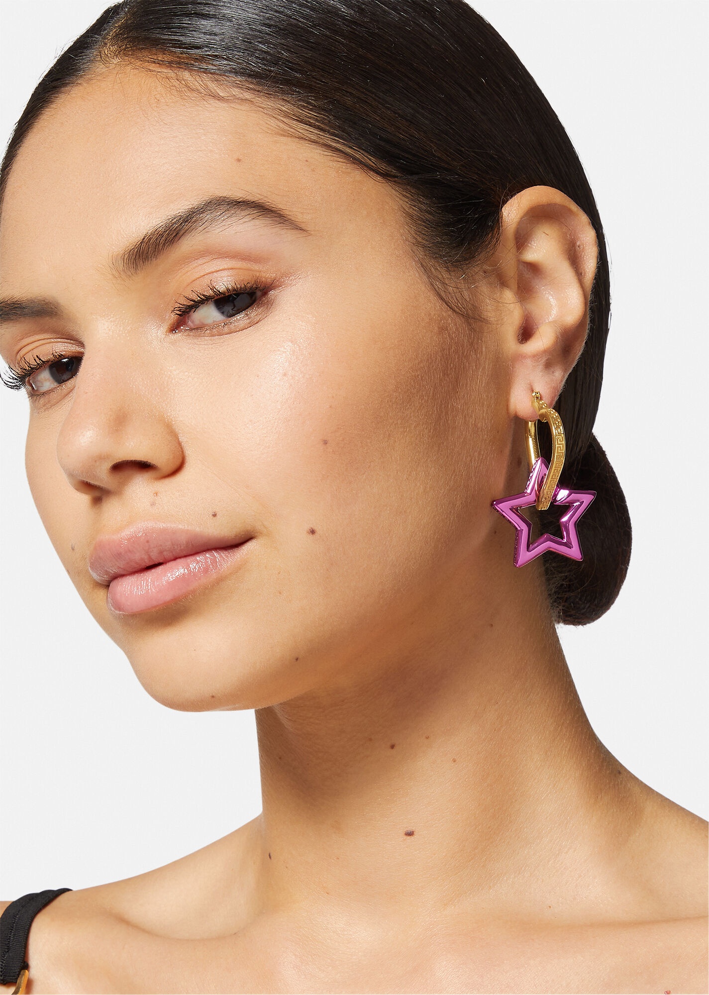 Funky Chain Hoop Earrings - 3