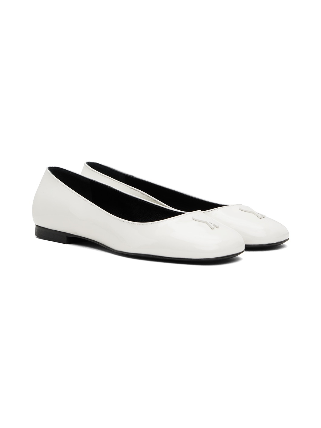 White Ami de Cœur Ballerina Flats - 4
