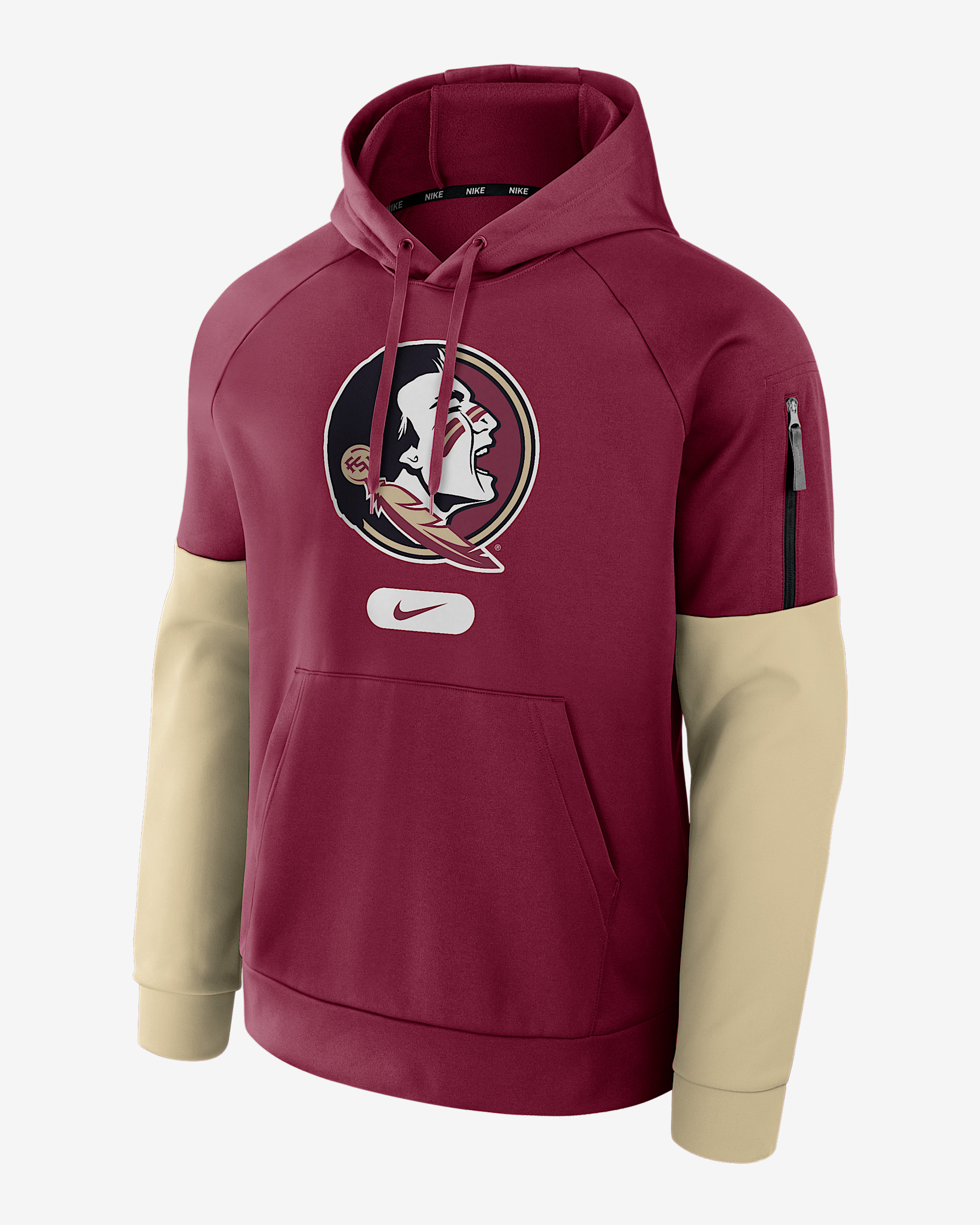 Florida State Seminoles Fitness Men’s Nike Therma College Pullover Hoodie - 1