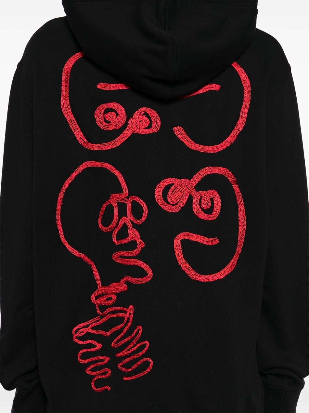 graphic embroidered hooded sweatshirt - 5