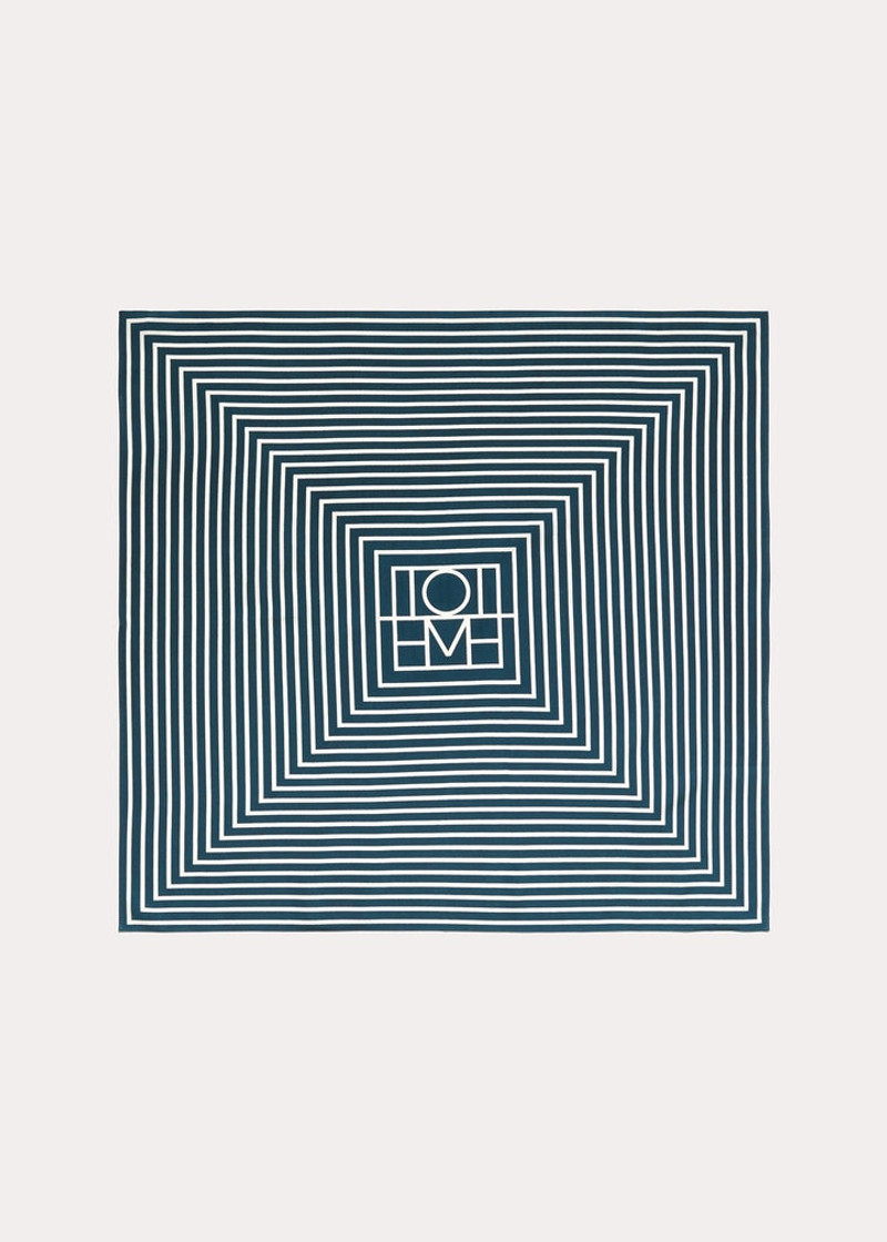 Signature monogram silk scarf dusk 1