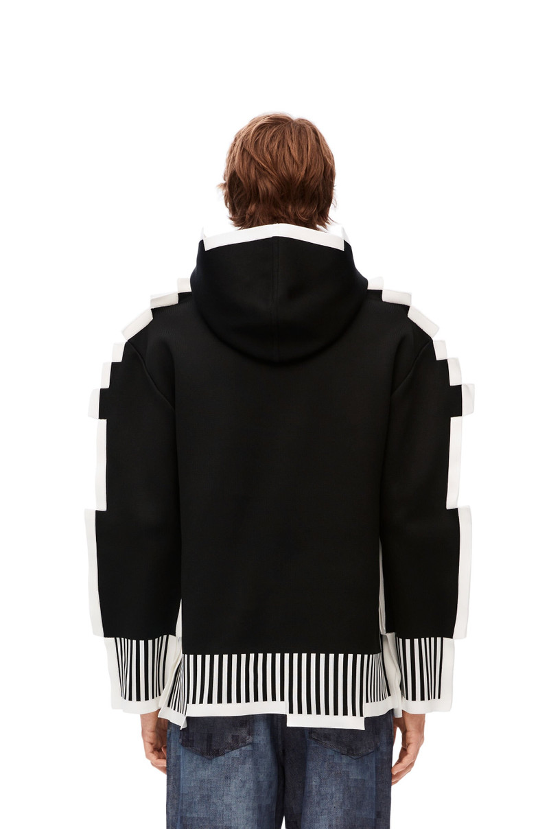 Pixelated hoodie in technical knit 4