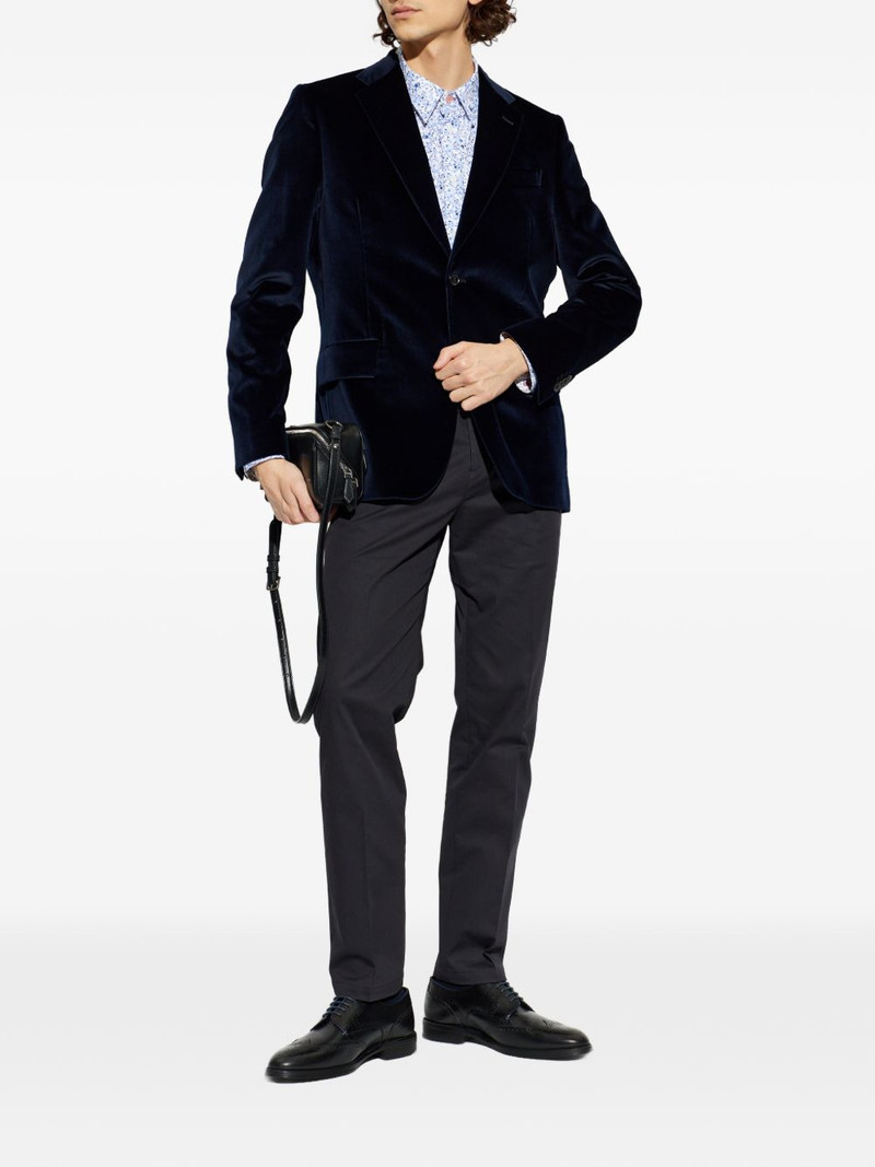 Paul Smith The Brierley velvet notched jacket outlook