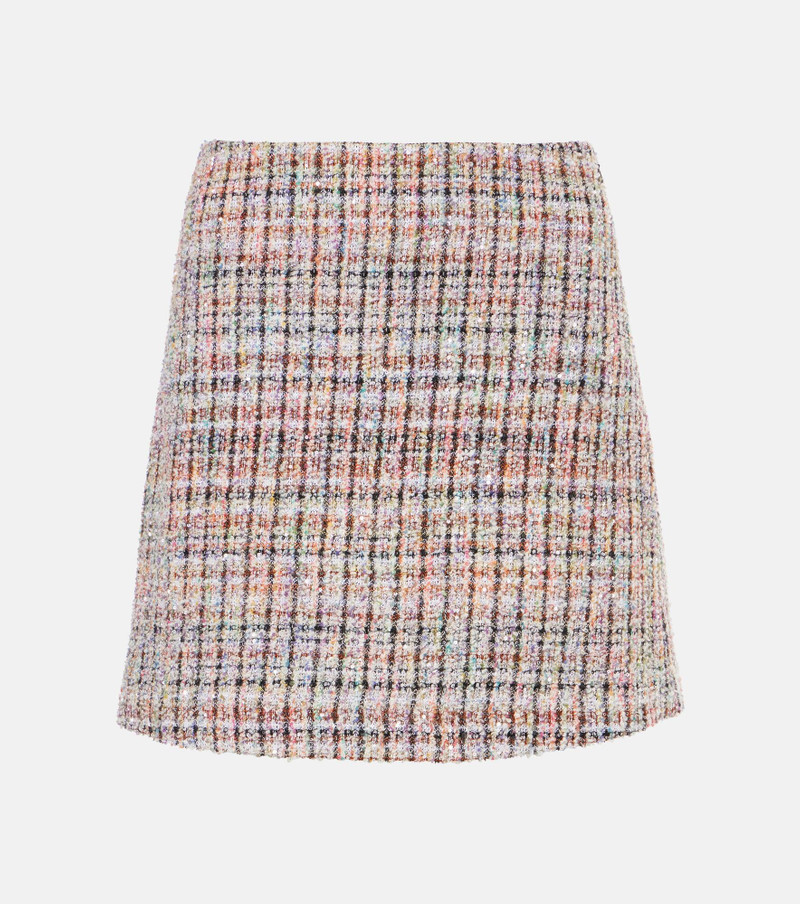 checked mini skirt 1