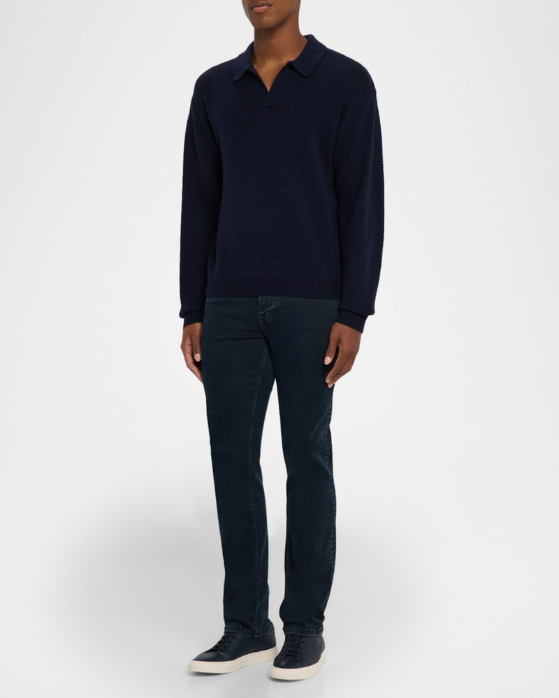 FRAME Men's Knit Wool and Cashmere Johnny Collar Sweater outlook
