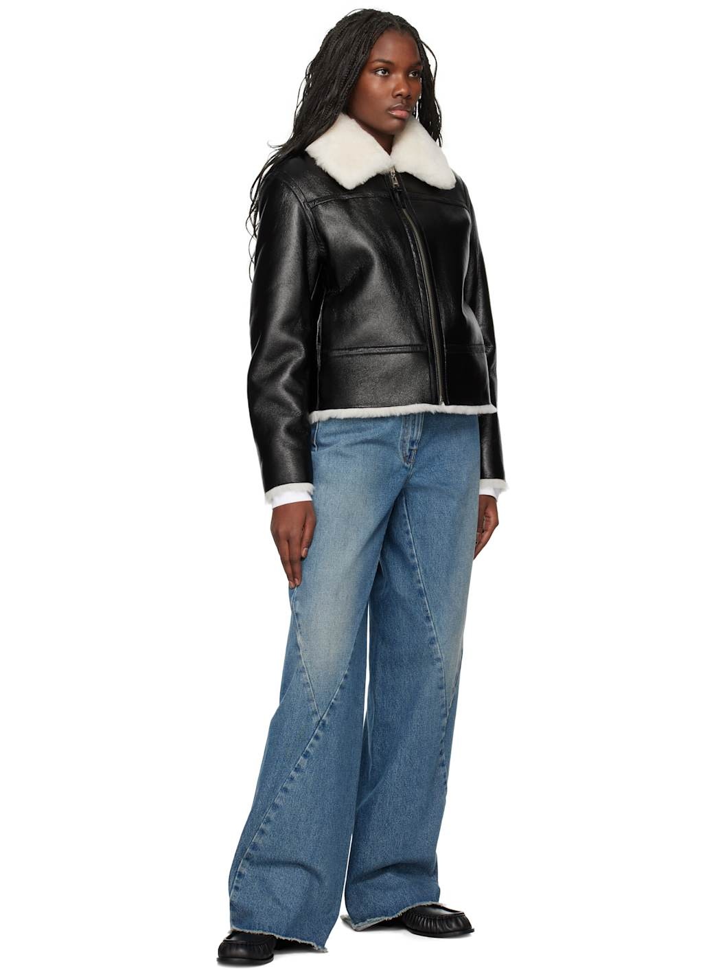 Givenchy OVERSIZED JEANS IN DENIM WITH STITCHING DETAILS