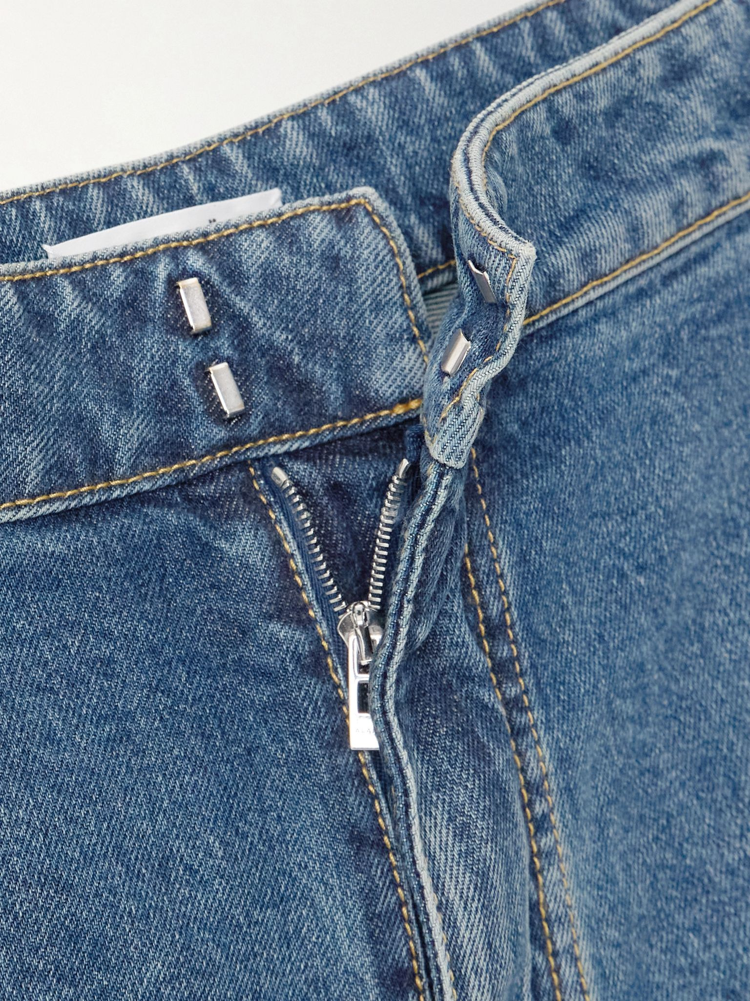 High-rise barrel-leg jeans Blue - 5