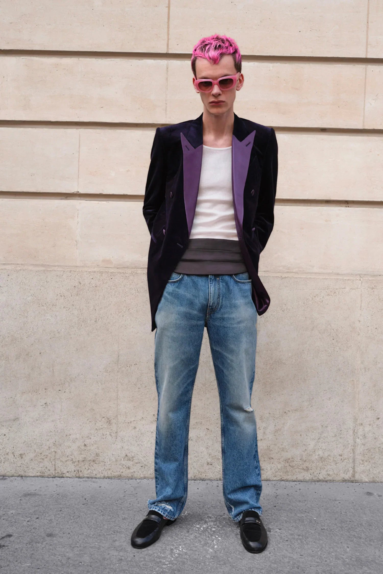 Distressed-5-Pocket-Slim-Fit-Jeans - 5
