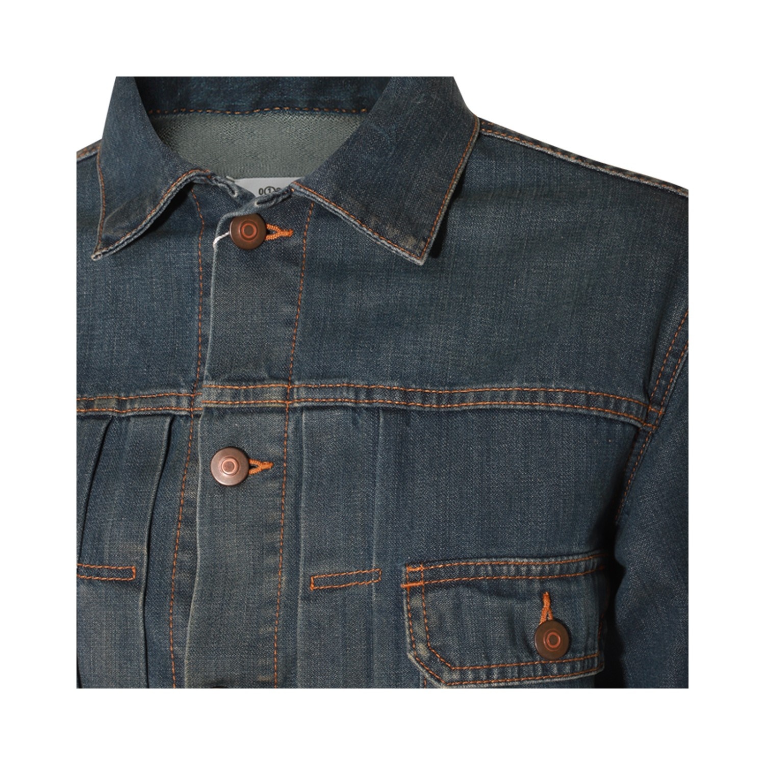 BLUE COTTON DENIM JACKET - 3