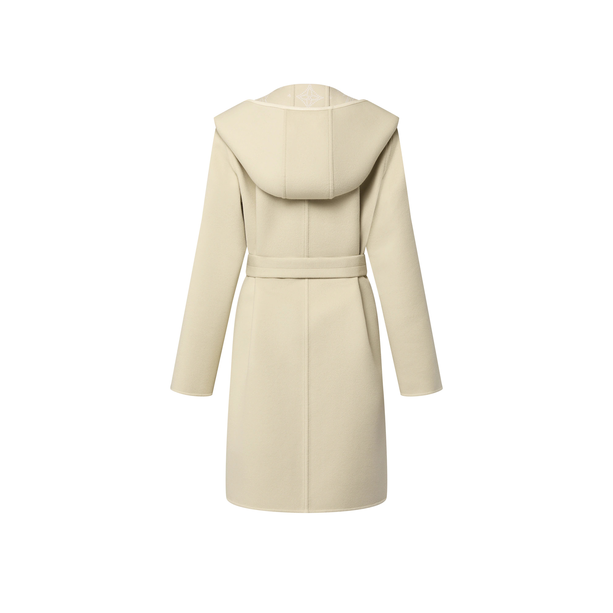 Reversible Signature Hooded Wrap Coat - 3