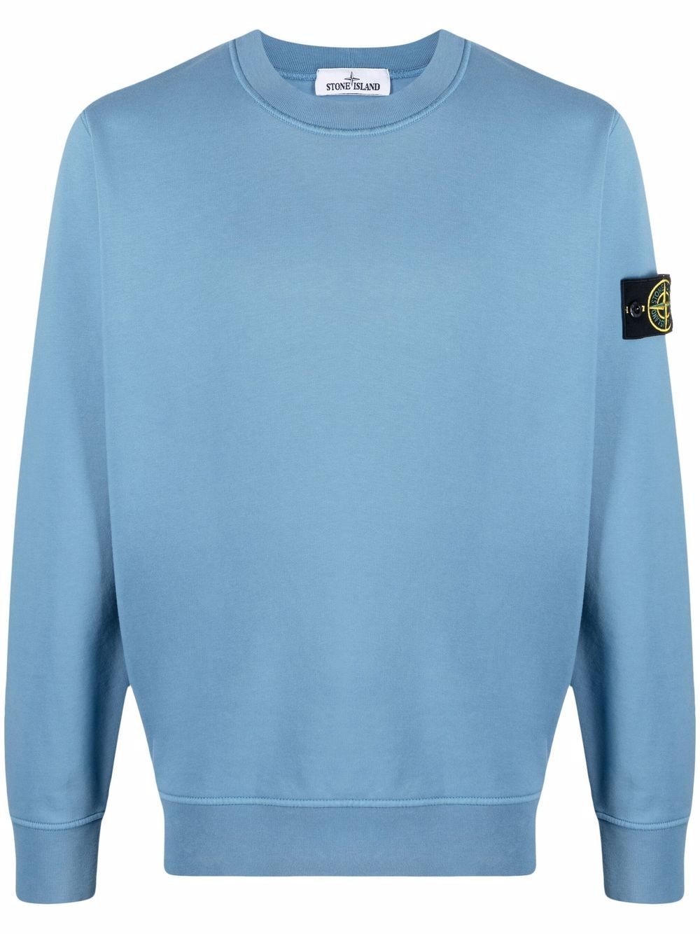 Compass badge crew-neck sweatshirt - 1