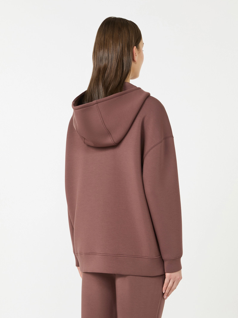 RADURA Long scuba jersey sweatshirt - BROWN 4
