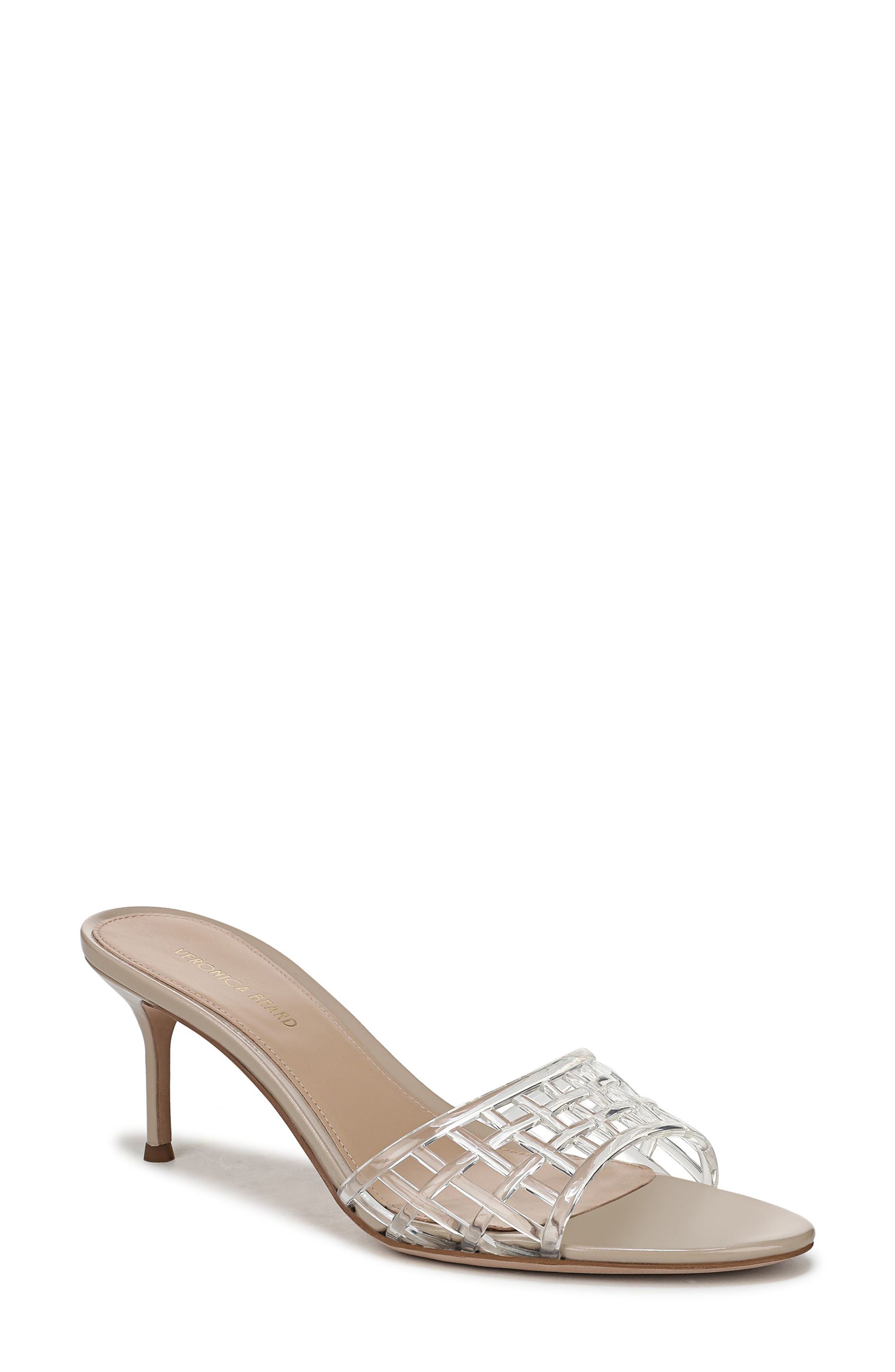 Veronica Beard Tia Jelly Slide Sandal in Clear/Sand at Nordstrom - 1