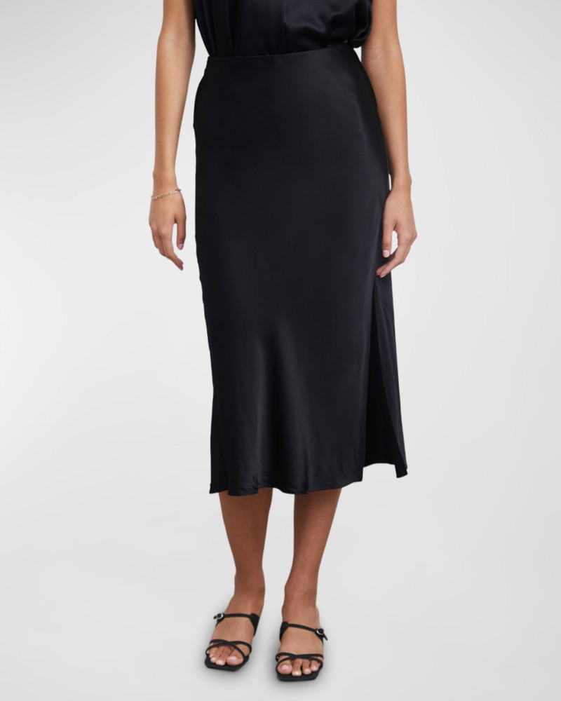 Rails Maya Satin Midi Skirt outlook