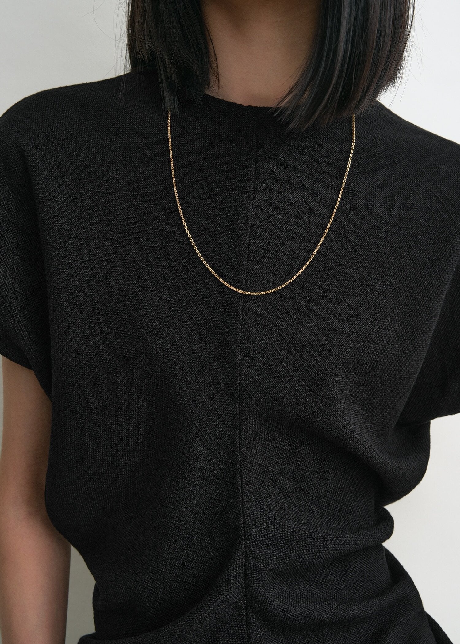 Slouch waist basketweave top black - 5