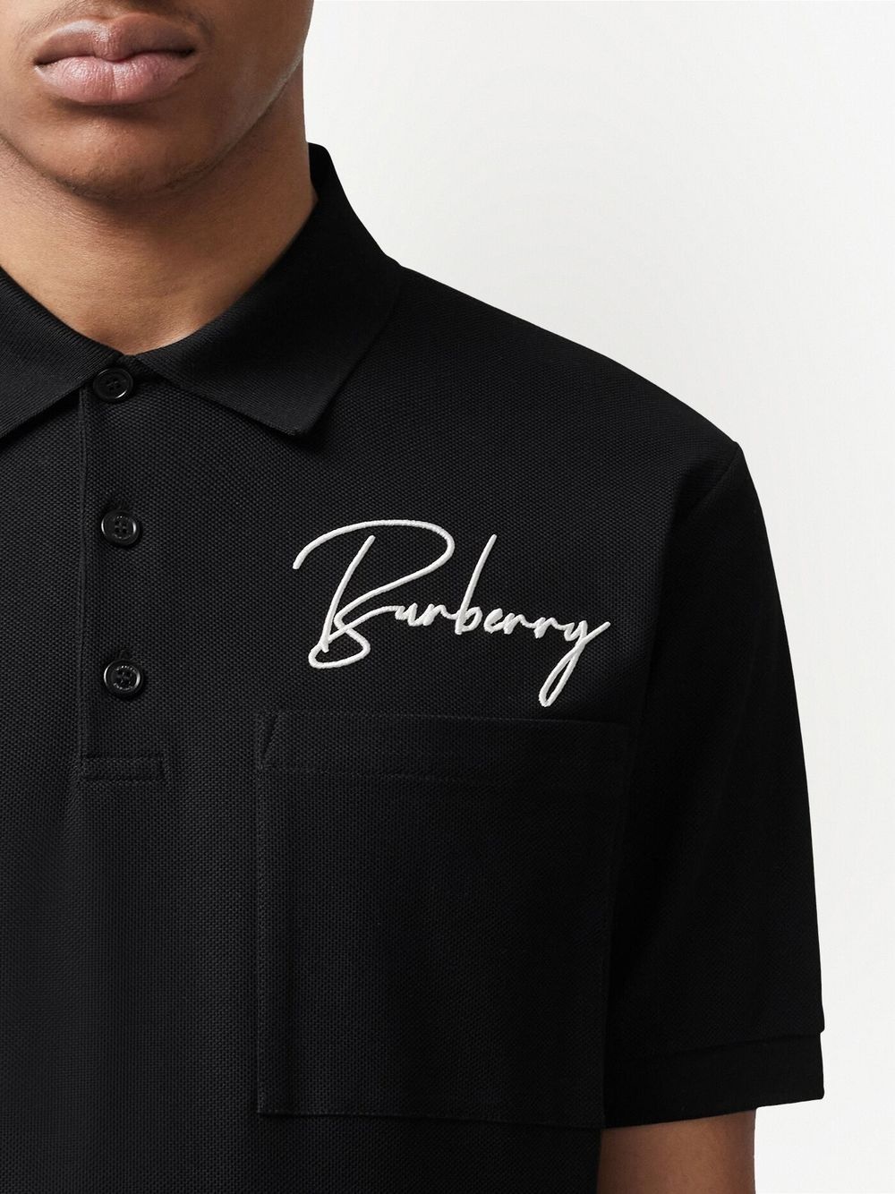 Embroidered-logo polo shirt - 5