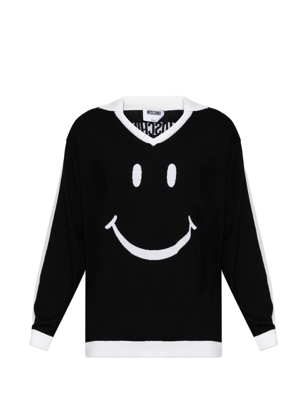 smiley-print sweater - 1
