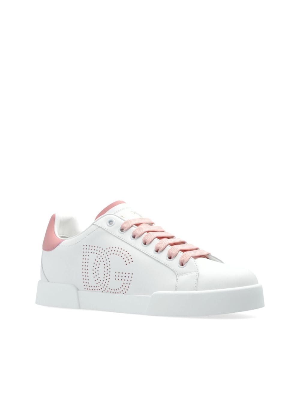 Portofino perforated-logo leather sneakers - 4