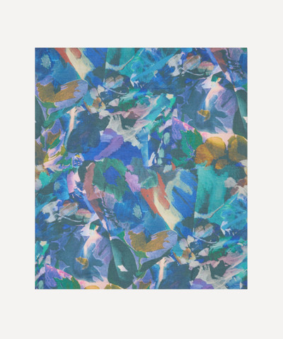 Paul Smith Blue Floral Collage Print Scarf outlook